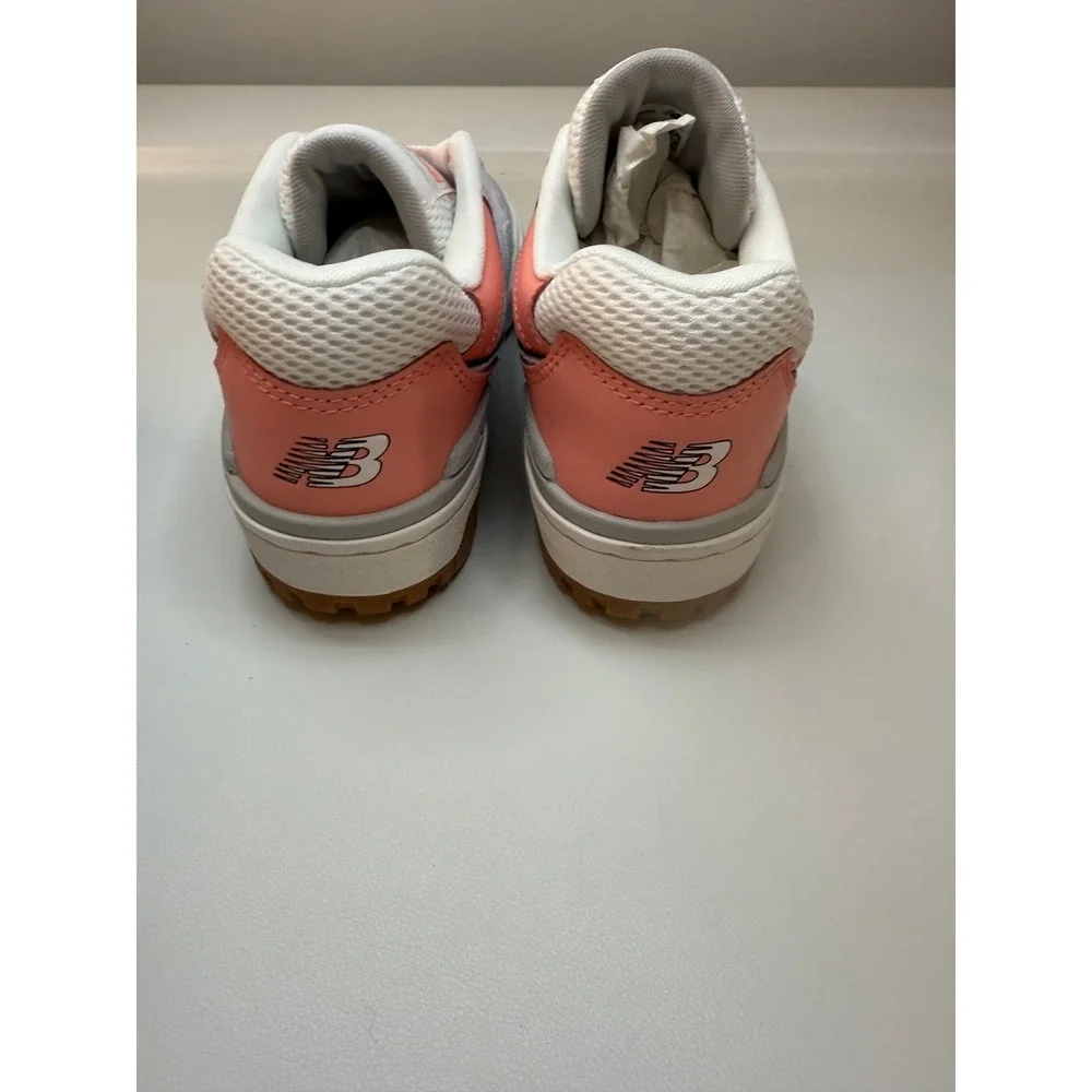 New Balance 550 Basketball Sneakers White Pink Grey Youth 5.5 Womens 7 NEW